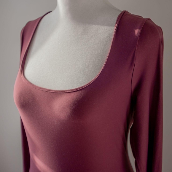 Abercrombie & Fitch Plum Long Sleeve Bodysuit - Picture 6 of 8